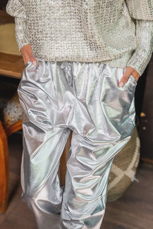 GOS Holly Metallic Pant Silver