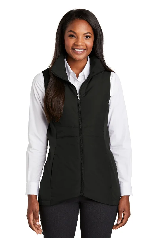 Port Authority Womens Collective Wind & Water Resistant Full Zip Vest - Deep Black