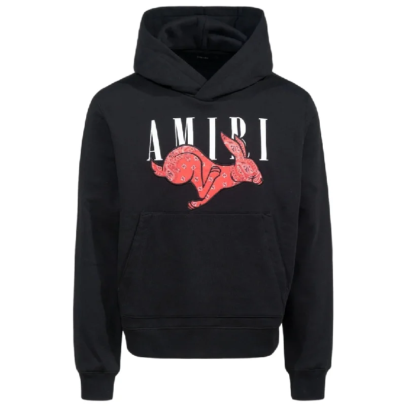 Amiri CNY Rabbit Logo Black Hoodie