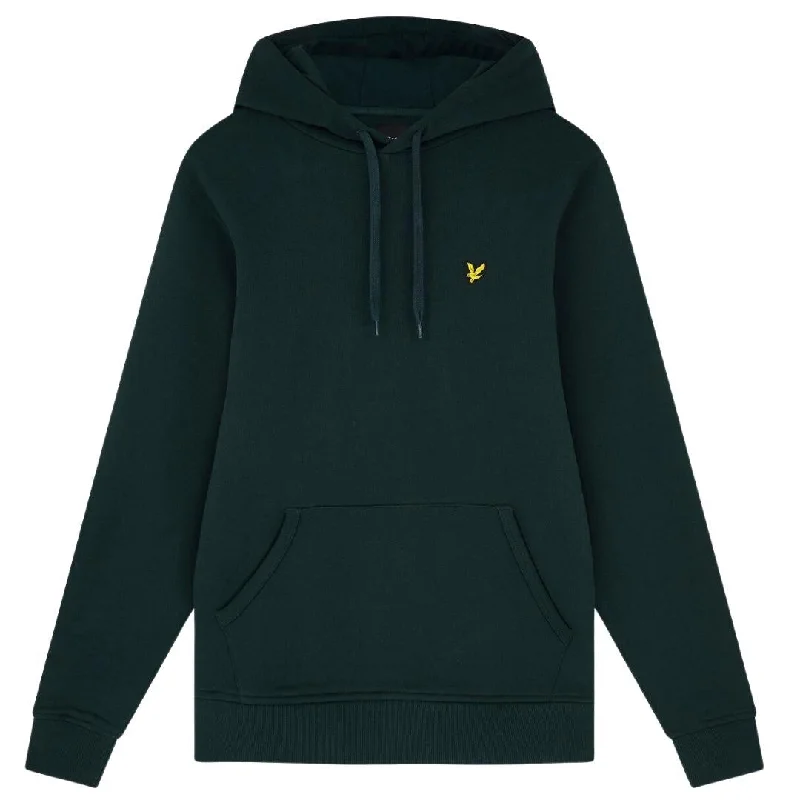 Lyle & Scott Branded Dark Green Pull-over Hoodie