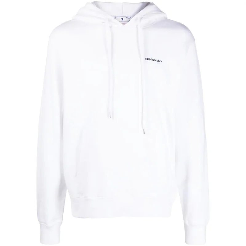 Off-White Diag Wave Outline White Hoodie