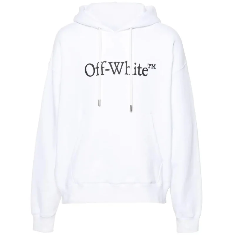 Off-White From Italy Design White Skate Fit Hoodie