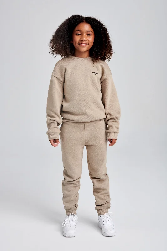 Phoenix Kids Unisex Crewneck Jumper - Cement