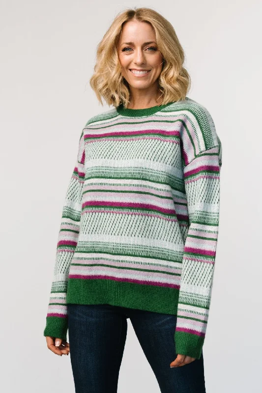 Holmes Sweater | Green Multi