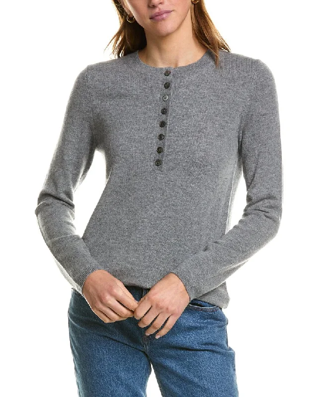 InCashmere Henley Cashmere Sweater