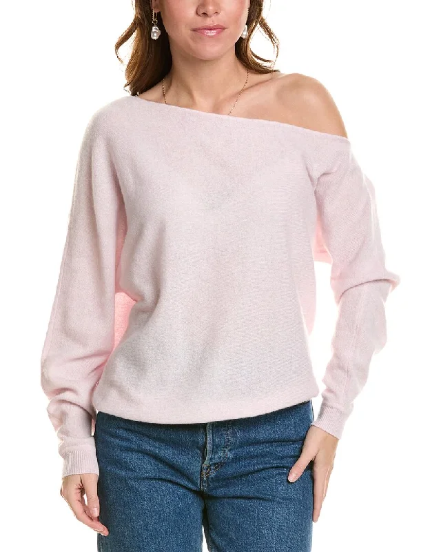 Minnie Rose Off-The-Shoulder Cashmere Sweater