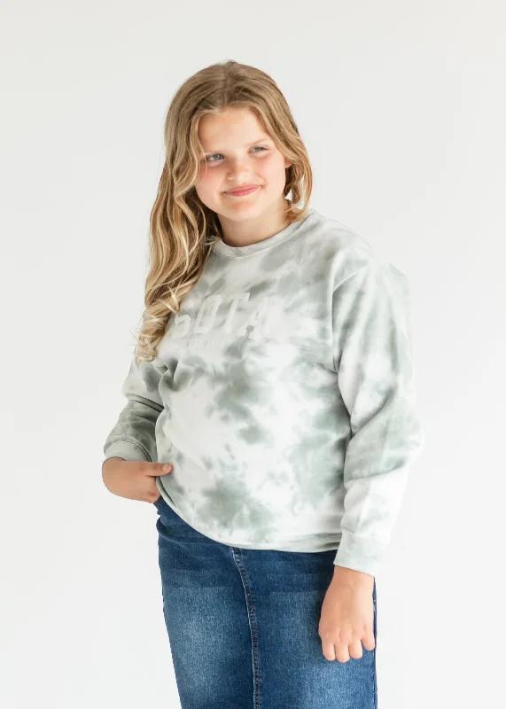 Youth Watercolor Pine Sota Crewneck Sweatshirt - FINAL SALE