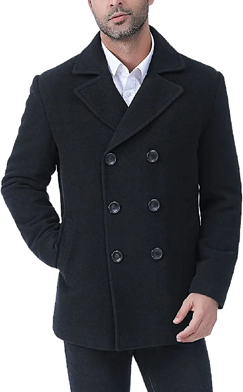 BGSD Men Hugh Wool Blend Pea Coat