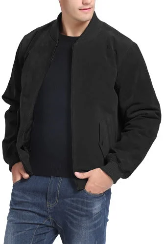 BGSD Men Urban Leather Bomber Jacket