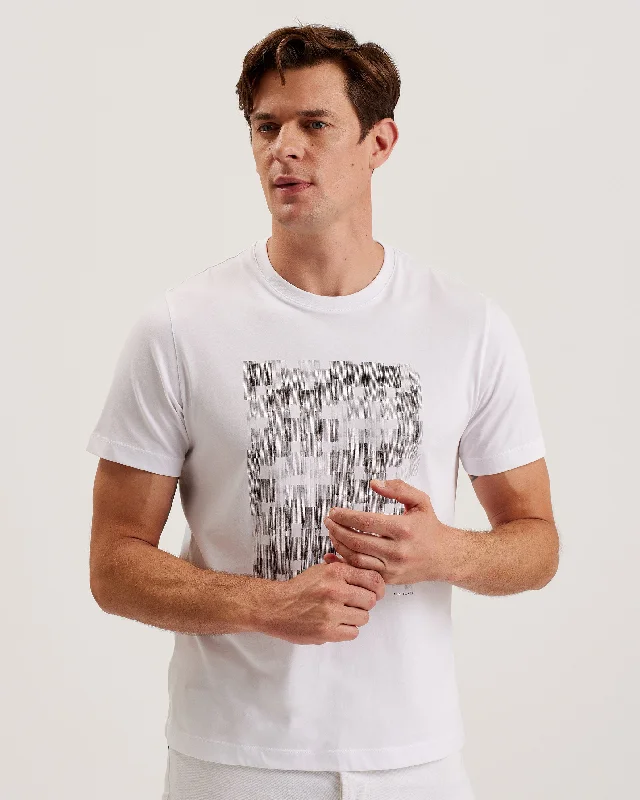 Tessman Ss Box Printed T-Shirt White