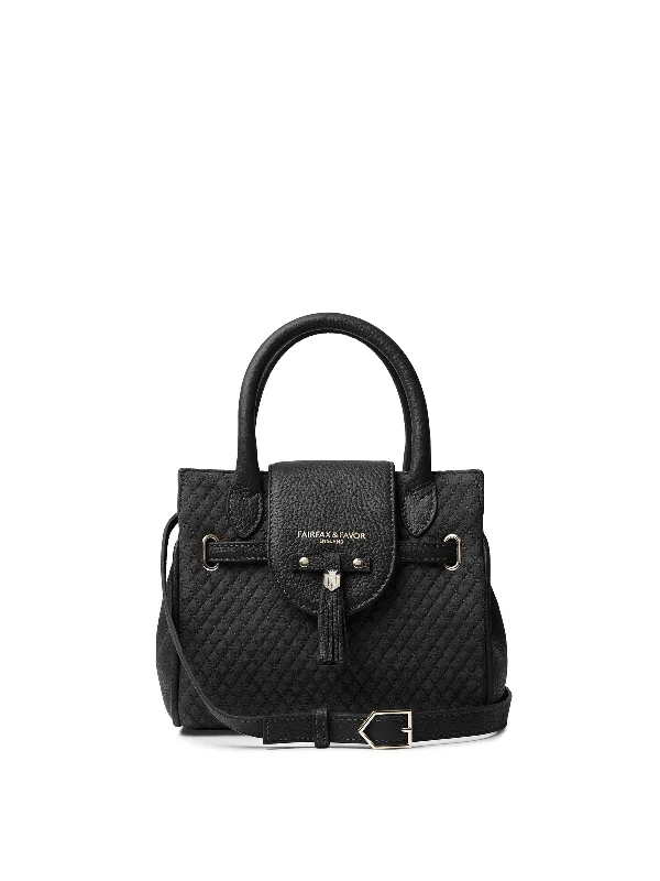 Mini Windsor Handbag - Quilted Black